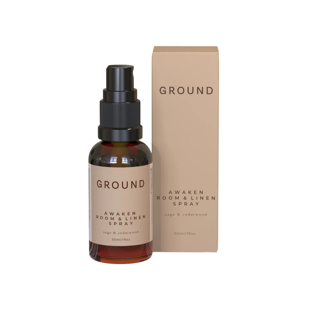 GROUND Beo Awaken Room and Linen Spray 30ml