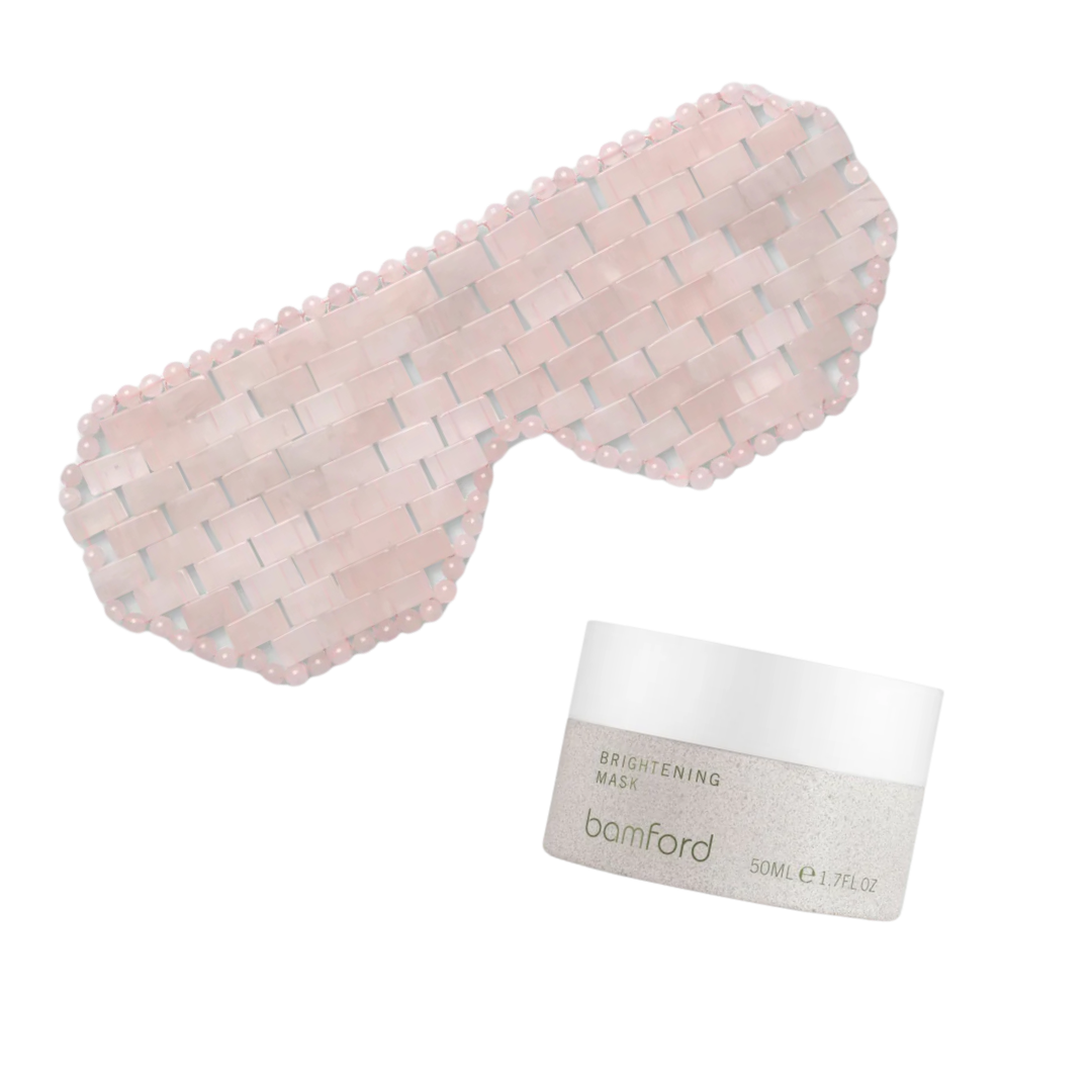 BAMFORD Isla Rose Quartz Eye Mask & Brightening Mask Bundle