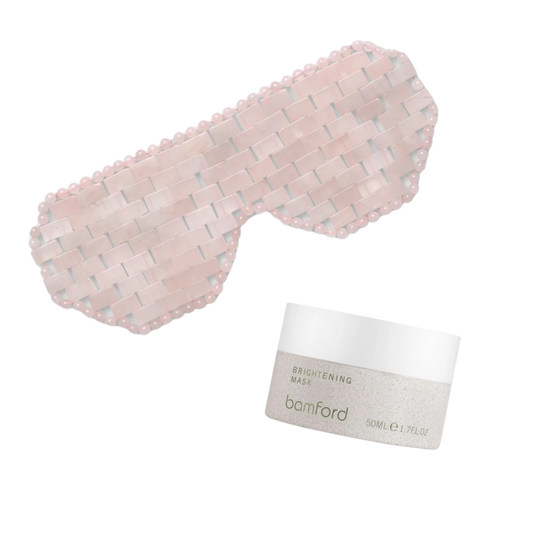 BAMFORD Isla Rose Quartz Eye Mask & Brightening Mask Bundle