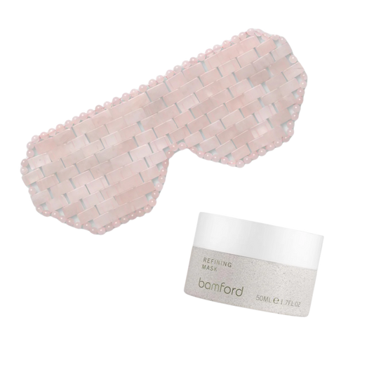 BAMFORD Isla Rose Quartz Eye Mask & Refining Mask Bundle