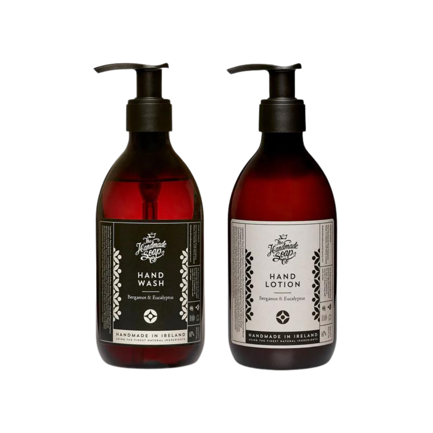 THE HANDMADE SOAP & CO Hand Care Gift Set Bergamot & Eucalyptus 300ml x 2